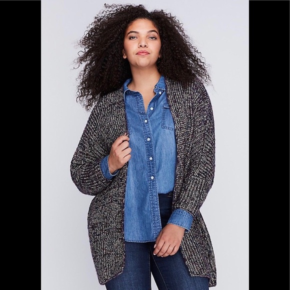 EUC/NWOT Metallic Cocoon Open Front Cardigan Overpiece - Picture 1 of 16